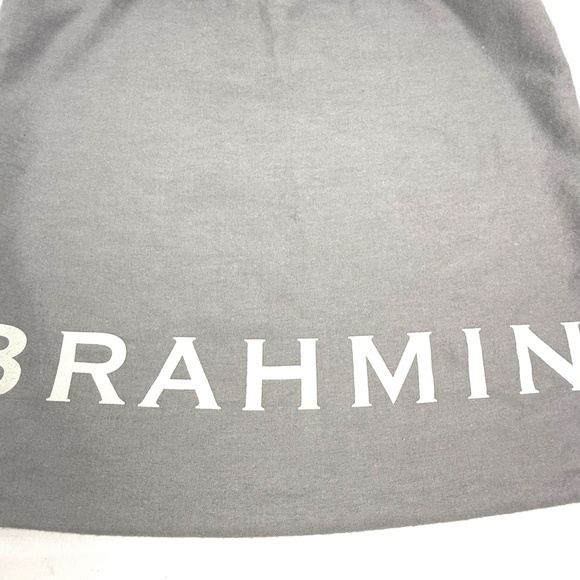 Brahmin Gray Drawstring Dust Bag for Handbag or Purse Storage - Picture 5 of 9